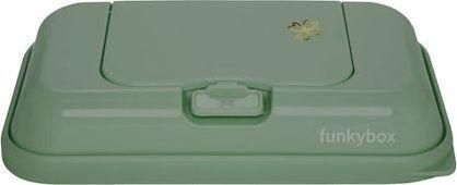 Θήκη για Μωρομάντηλα Funkybox To Go Olive Green Clover Πράσινο