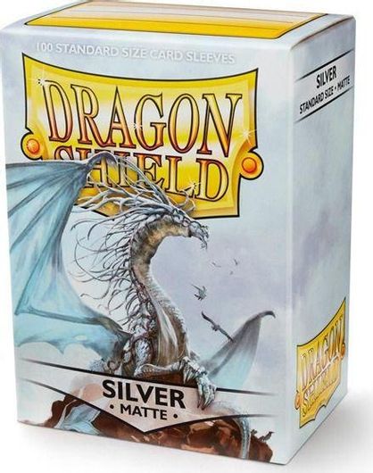 Card Sleeves Dragon Shield Dragon Shield Matte Silver Protective 100τμχ