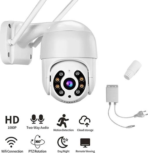 Jortan Jortan IP Κάμερα Παρακολούθησης Wi-Fi Full HD 1080p Αδιάβροχη με Φακό 3.6mm