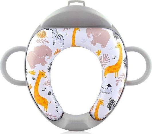 Παιδικό Κάθισμα Τουαλέτας Lorelli Animals με Εύκαμπτη Επιφάνεια Γκρι