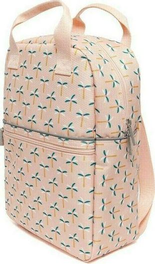 Παιδική Τσάντα Βόλτας Petit Monkey Palm Trees 20x10x10cm Ροζ