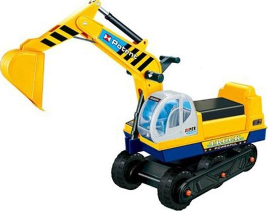 Περπατούρα Moni Excavator 138 Ride On Αυτοκινητάκι για 3+ Ετών Κίτρινο