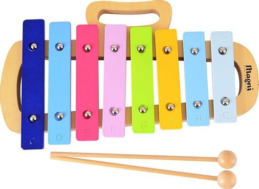 Μεταλλόφωνο Magni Ξύλινο για 3+ Ετών