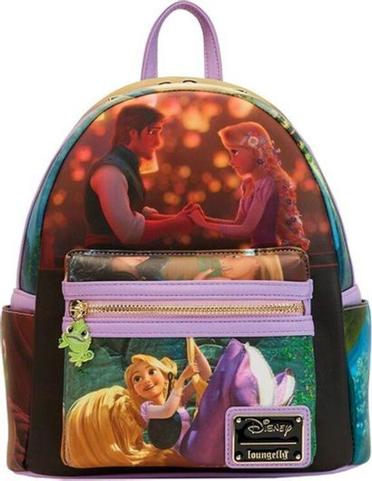 Σχολική Τσάντα Πλάτης Δημοτικού Loungefly Disney Rapunzel Princess 18x26x23cm Πολύχρωμο