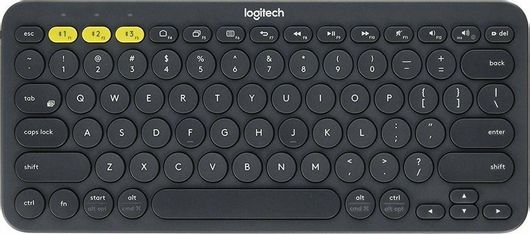 Logitech Pebble Keys 2 K380s Ασύρματο Bluetooth Πληκτρολόγιο International English Γκρι