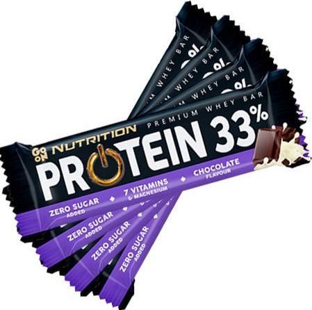 Μπάρα Πρωτεΐνης Go On Nutrition Premium Whey Μπάρα με 33% Πρωτεΐνη & Γεύση Σοκολάτα 25x50gr