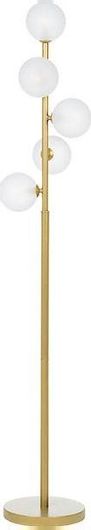Φωτιστικό Δαπέδου Bizzotto Balls Μοντέρνο 156.5x25cm με Ντουί για Λαμπτήρα Χρυσό