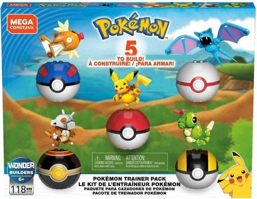 Τουβλάκια Mattel Poke Ball για 6+ Ετών 118τμχ