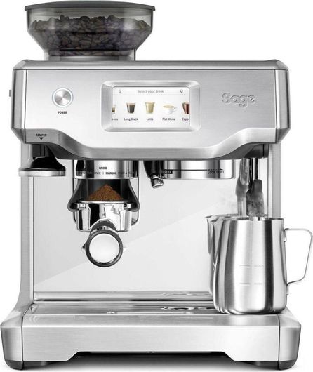 Sage Barista Touch Αυτόματη Μηχανή Espresso 1680W Πίεσης 15bar με Μύλο Άλεσης Ασημί