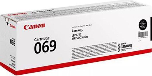 Toner Εκτυπωτή Canon 069 Μαύρο 2100 Σελίδων 5094C002