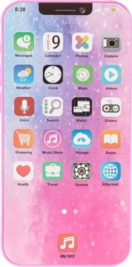 Βρεφικό Παιχνίδι Κινητό Τηλέφωνο με Ήχο & Φως Ροζ για 3+ Ετών