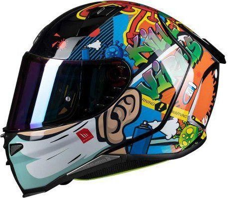 Κράνος MT Revenge 2 KN95A A1 Gloss Pearl XS Μαύρο