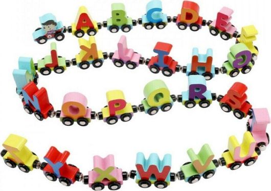 Τρενάκι Μαγνητικό με Γράμματα για 3+ Ετών