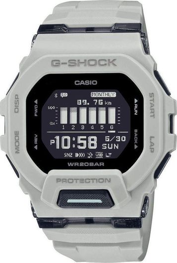 Smartwatch Casio G Shock Step Tracker Bluetooth 46mm Αδιάβροχο Γκρι