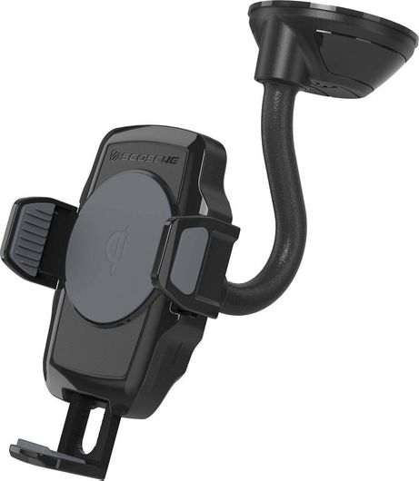 Βάση Κινητού Αυτοκινήτου Scosche Stuckup Qi Wireless Charging Universal Window / Dash με Ρυθμιζόμενα Άγκιστρα & Ασύρματη Φόρτιση Μαύρο