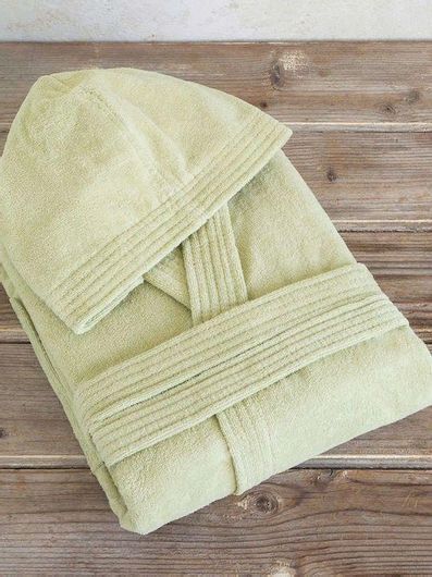 Μπουρνούζι Nima Zen με Κουκούλα Χακί 400gr / m² Small