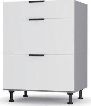 Συρταριέρα Κουζίνας Επιδαπέδια Craft 60x48x82cm Λευκό