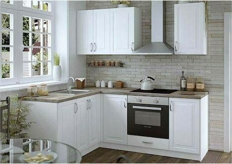 Σετ Ντουλάπια Κουζίνας Κρεμαστά & Δαπέδου Vintage 160 / 200 440x60cm Snow