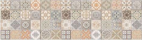 Χαλάκι Κουζίνας Ango Persian Tiles Διάδρομος Βινυλίου Αδιάβροχο Αντιολισθητικό Υπόστρωμα 50x180cm Πολύχρωμο