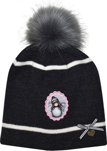 Χριστουγεννιάτικος Σκούφος Stamion Γκρι The Snowgirl Santoro