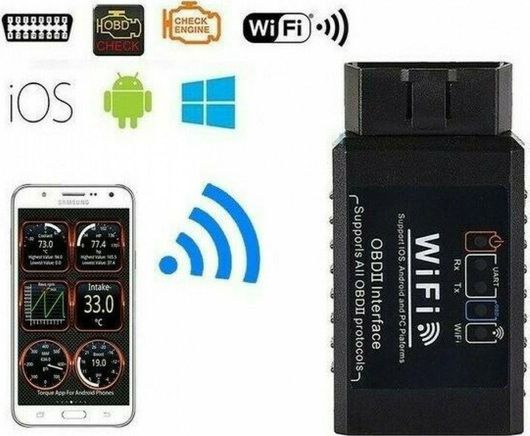 Διαγνωστικό Βλαβών Αυτοκινήτου Ασύρματο Obd2 με Wifi για Android Και Ios