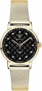 Γυναικείο Ρολόι Gant G127017 Park Avenue 32 με Μεταλλικό Μπρασελέ Χρυσό