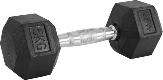 Βαράκι Amila Εξάγωνο Λαστιχένιο 1 x 5kg