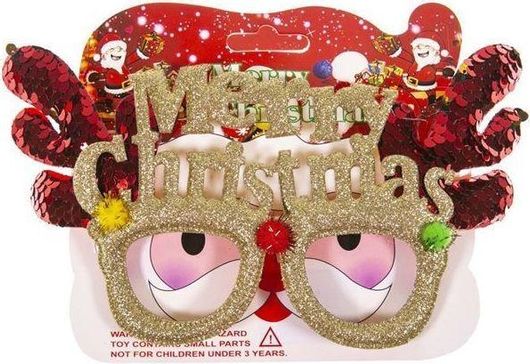 Γυαλιά Merry Christmas Κερατάκια Παγιετα 12. 5x20cm