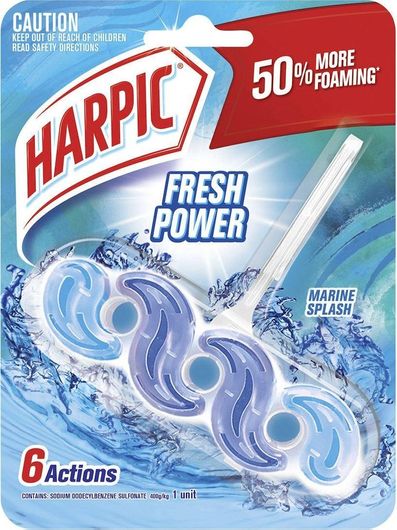 Harpic Fresh Power Block Λεκάνης με Άρωμα Marine Splash 35gr