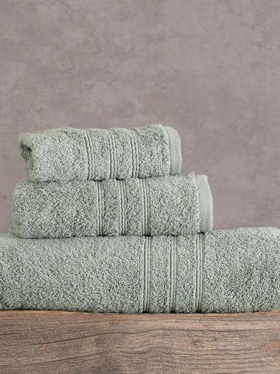 Σετ Πετσέτες Μπάνιου Rythmos Aria Grey-Green 3τμχ Βάρους 600gr/m²