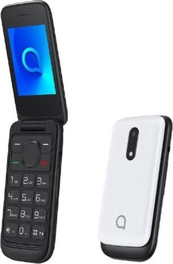 Κινητό Απλής Χρήσης Alcatel 2057D Dual SIM με Κουμπιά Αγγλικό Μενού Λευκό