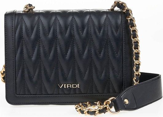 Γυναικεία Τσάντα Χιαστί Verde 16-7094 από Δερματίνη Μαύρο