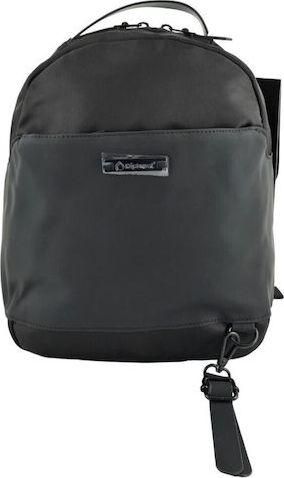 Γυναικεία Τσάντα Πλάτης / Χειρός Diplomat Υφασμάτινη Μαύρο