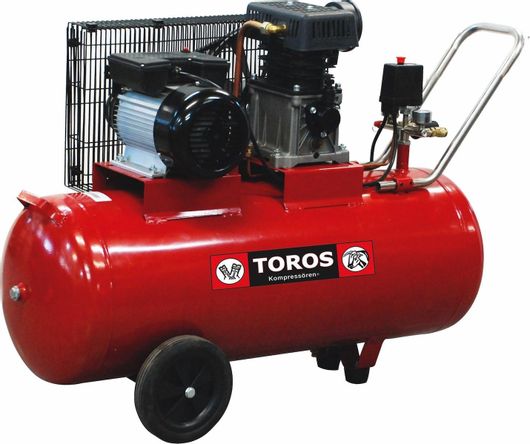 Κομπρεσέρ Αέρος Toros ZA65-100 Μονοφασικό με Ισχυ 3hp & Αεροφυλάκιο 100lt