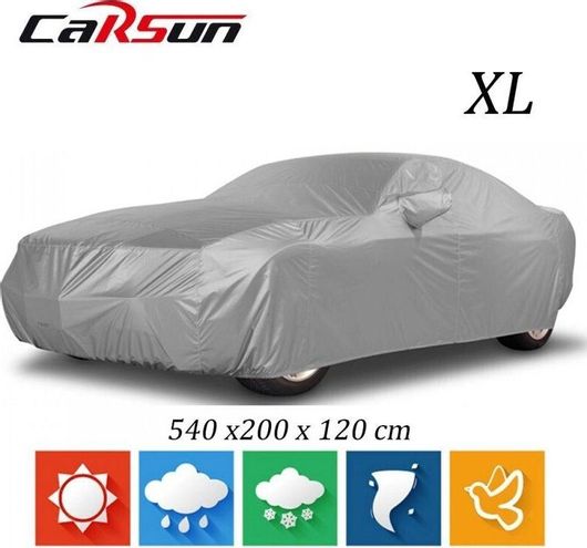 Κουκούλα Αυτοκινήτου Carsun 540x200x120cm Αδιάβροχη για Sedan που Στερεώνεται με Λάστιχο