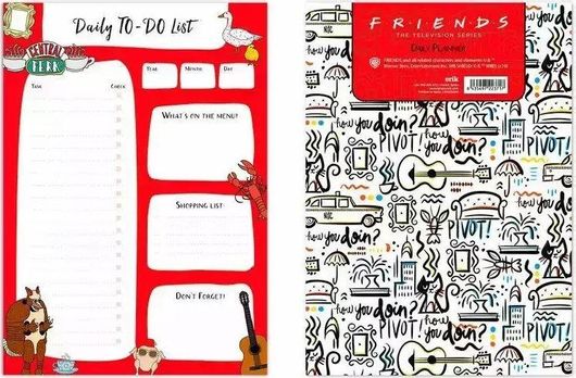 Ημερολόγιο Planner Grupo Erik Ημερήσιο Friends 14.8x21cm Κόκκινο