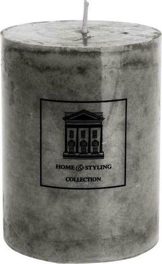 Κερί Homii Marble Παραφίνης 12cm Γκρι