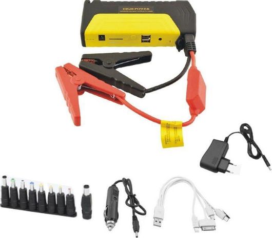 Φορητός Εκκινητής Μπαταρίας Αυτοκινήτου TM-15 12V με Φακό / Power Bank / USB