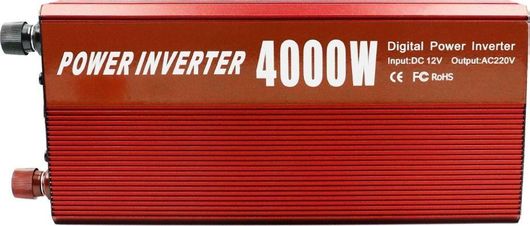 Inverter Αυτοκινήτου HL 18668-26 Τροποποιημένου Ημιτόνου 4000W για Μετατροπή 12V DC σε 220V AC με 1xUSB