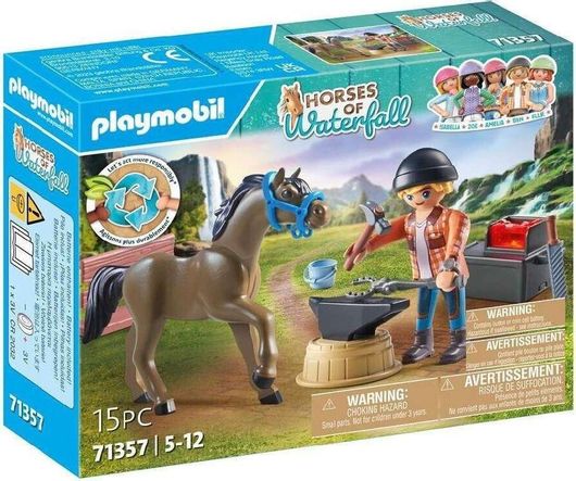 Playmobil Horses Of Waterfall Ο Πεταλωτής Ben Με Το Άλογο Achilles για 4-10 ετών