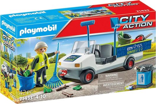 Playmobil City Action Ηλεκτρικό Όχημα Οδοκαθαριστή για 4-10 ετών