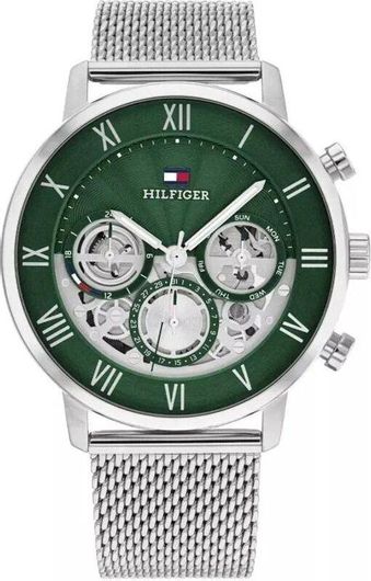 Ανδρικό Ρολόι Tommy Hilfiger 1710567 με Μεταλλικό Μπρασελέ Ασημί