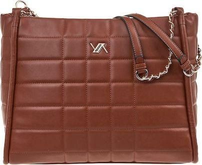 Γυναικεία Τσάντα Ώμου Verde 16-7105 Καφέ