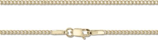 Αλυσίδα Al'oro Gourmet από Χρυσό 14K 45cm Κίτρινο
