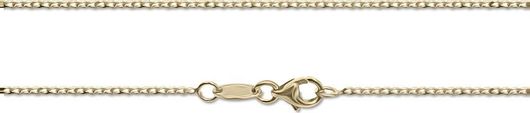 Αλυσίδα Al'oro Gourmet από Χρυσό 14K 45cm Κίτρινο