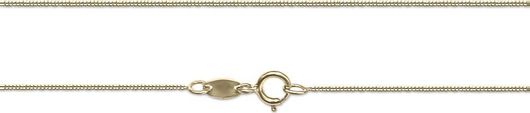 Αλυσίδα Al'oro Gourmet από Χρυσό 14K 40cm Κίτρινο