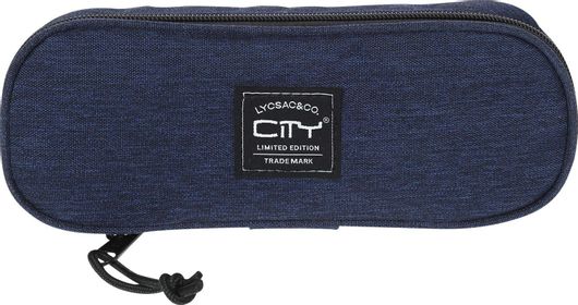 Lyc Sac City Philit Melange Blue Κασετίνα με 1 Θήκη