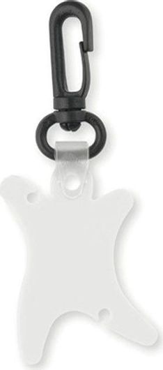 Οργανωτής Καλωδίου Ακουστικών με Clip | Λευκό Πλαστικό 10x4x0.3