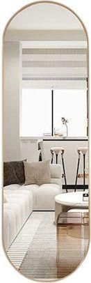 Καθρέπτης Τοίχου Νext με Χρυσό Μεταλλικό Πλαίσιο 150x40cm