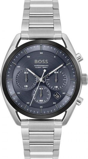 Ανδρικό Ρολόι Hugo Boss 1514093 με Μεταλλικό Μπρασελέ Ασημί